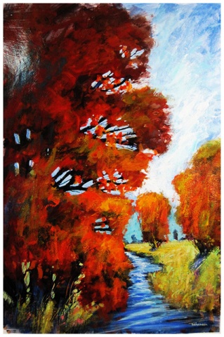 Tienhaara - 30"x44" - Acrylic on Paper